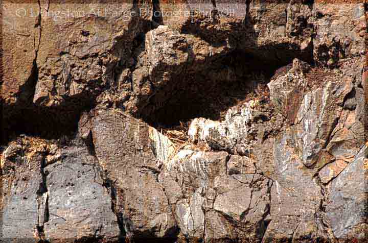 badlands dry creek volcanic layers 