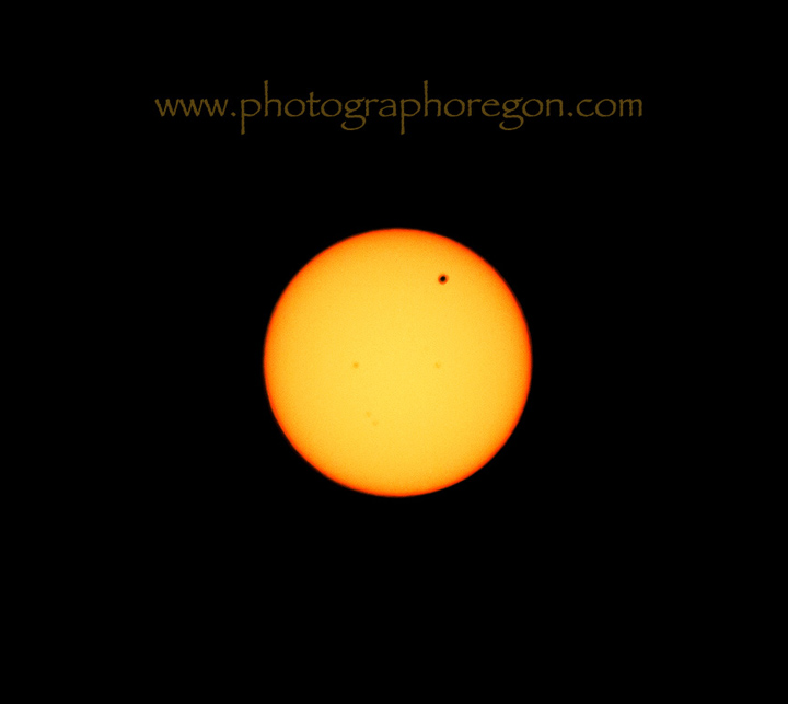 Venus transit Oregon Venus transit Oregon
