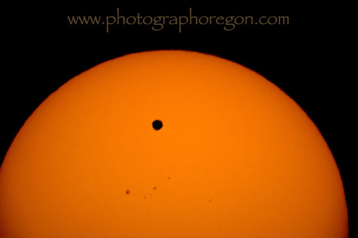 Venus transit Oregon Venus transit Oregon